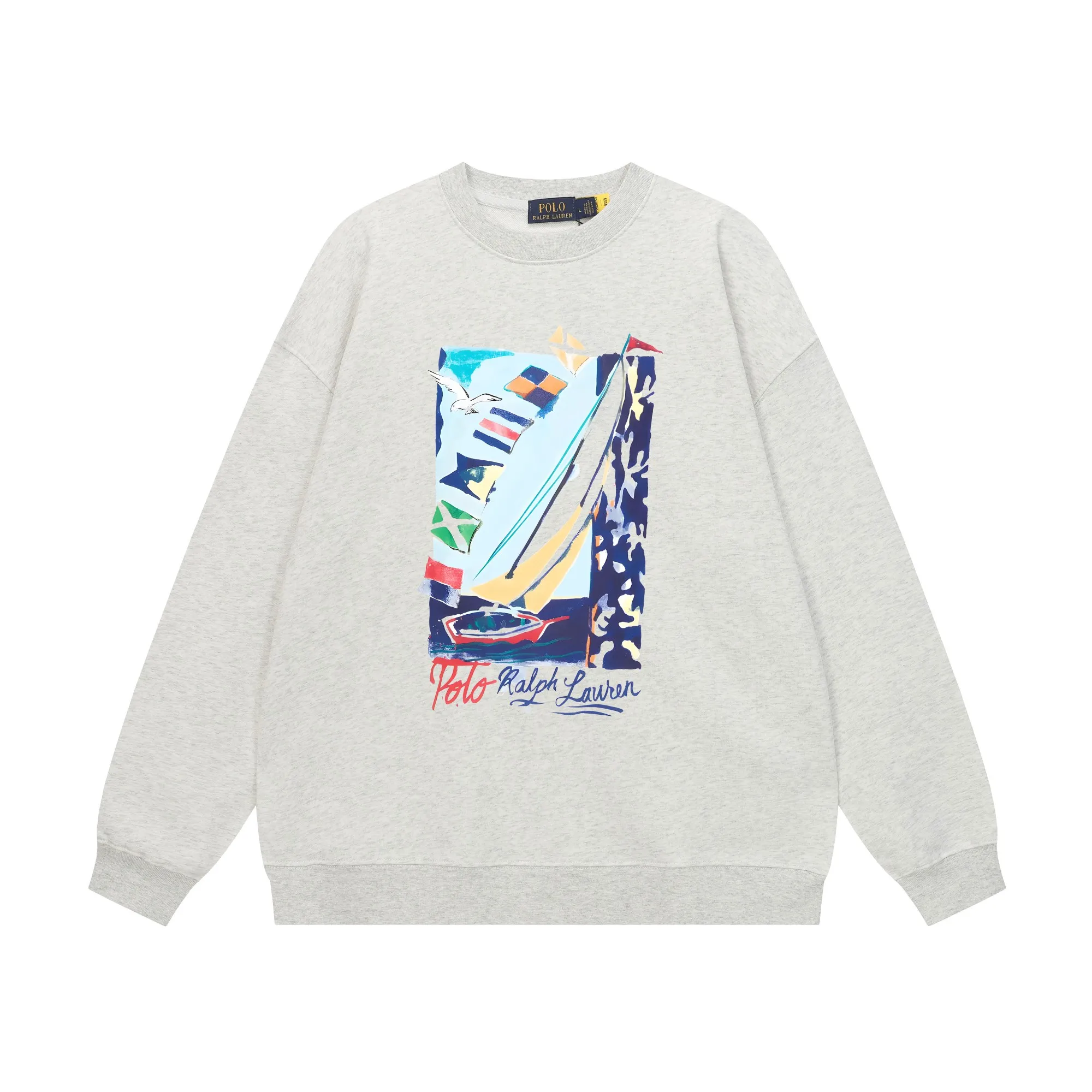 P200 Long-term stock] RalphLauren/Ralph Lauren 2025 autumn and winter new bear letter print 420g heavy large terry sweatshirt Ralph Lauren's age-reducing item, the coat fabric is made of 85% cotton ➕15% polyester, which not only retains the softness, comfort and breathability of cotton, but also adds the wear resistance and wrinkle resistance of polyester fiber, making the clothes more durable and easy to care for. Even in slightly cooler weather, you won't feel stuffy when wearing it. This kind of fabric has a natural crisp feel and is not easy to pill or deform. The bear on the chest is printed with English letters. It is full of color, full of three-dimensionality, and lifelike, adding a bit of liveliness and interest to the whole sweatshirt. There is no pressure to dress, regardless of age or gender. Complete accessories! Color: black, white, navy blue, light floral gray Size: M-L-XL-XXL